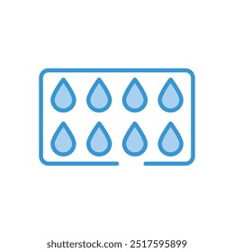 Icono de muestra de color de cabello Ilustración de stock de Vector