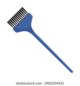 Hair coloring brush. Tool for hairdressing salon, hair care. Vector illustration