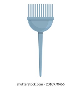 Hair colouring brush icon cartoon vector. Hair color tool. Stylist paint
