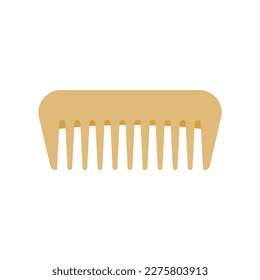 hair com for hairdresser. Hair care, combing, styling flat design vector illustration isolated on white background