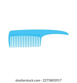 hair com for hairdresser. Hair care, combing, styling flat design vector illustration isolated on white background