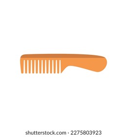 hair com for hairdresser. Hair care, combing, styling flat design vector illustration isolated on white background