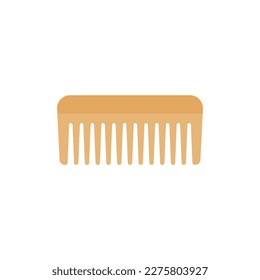 hair com for hairdresser. Hair care, combing, styling flat design vector illustration isolated on white background