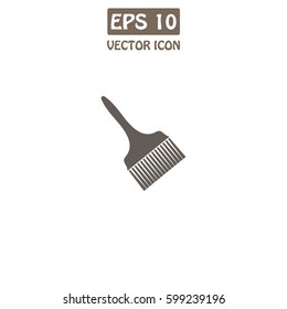 Hair, comb, brush Vector Icon. 