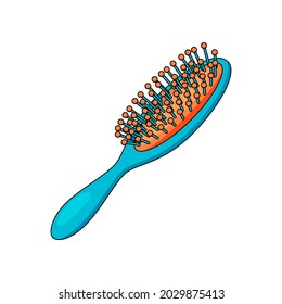 hair comb brush vector isolated on white background