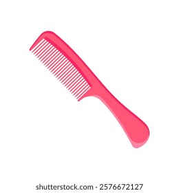 Hair Comb, Cosmetics Vector Illustration Isolated