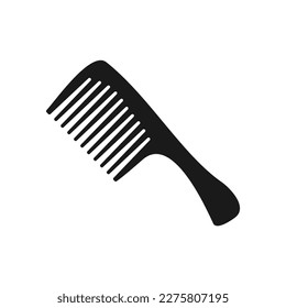 hair comb flat design vector illustration