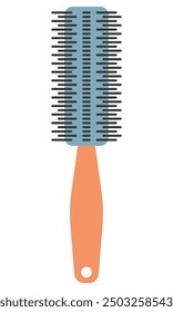 Hair comb flat icon isolated on white background.