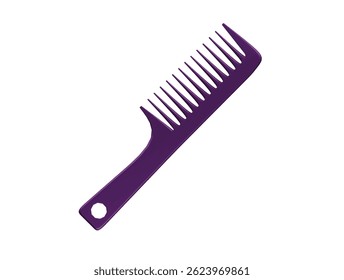 hair comb icon 3d illustration render
