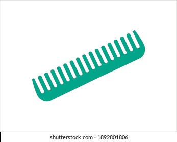 Hair Comb icon. Barber symbol silhouette isolated on white background. 
Vector illustration for Website page and mobile app design. 
