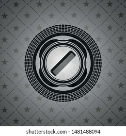 hair comb icon inside retro style black emblem