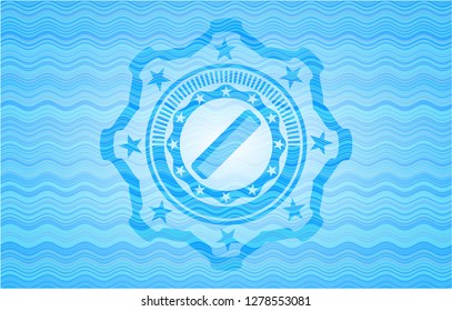 hair comb icon inside water badge.