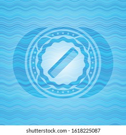 hair comb icon inside water wave representation emblem background.