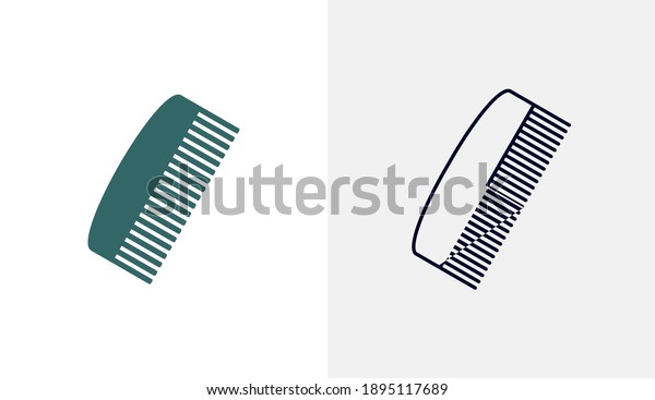 Hair comb icon logo design vector
template, Fashion icon concepts, Creative
design