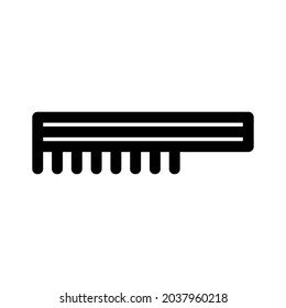 hair comb icon or logo isolated sign symbol vector illustration - high quality black style vector icons
