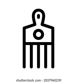 hair comb icon or logo isolated sign symbol vector illustration - high quality black style vector icons
