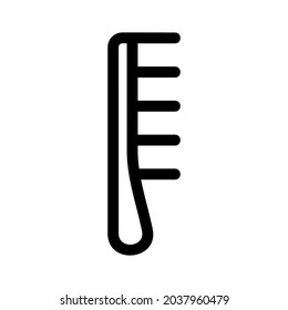 hair comb icon or logo isolated sign symbol vector illustration - high quality black style vector icons
