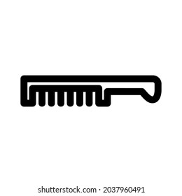 hair comb icon or logo isolated sign symbol vector illustration - high quality black style vector icons
