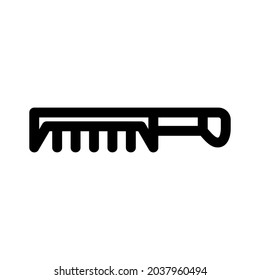 hair comb icon or logo isolated sign symbol vector illustration - high quality black style vector icons
