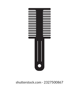 hair comb icon logo vector design template