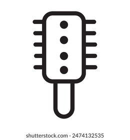 Hair Comb Icon Perfect for Beauty and Hair Care Designs