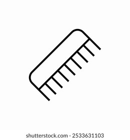 hair comb icon sign vector