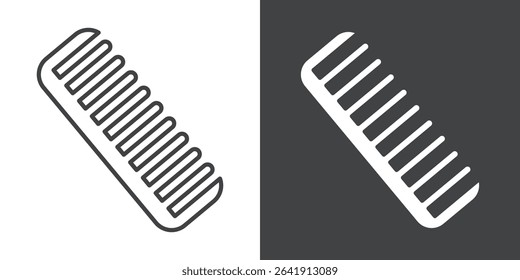 hair comb icon symbol illustration logo