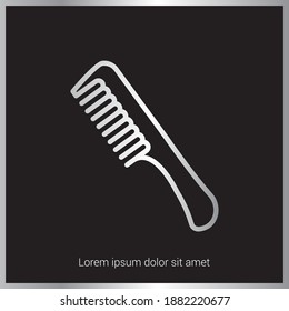 Hair comb icon vector. Beauty Salon icon. Eps10 vector illustration.