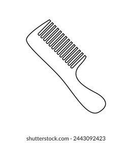 Hair comb icon vector. Hairstyle illustration sign. Barber shop symbol. Hairdresser logo.