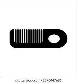 Hair comb icon vector. Hairstyle illustration sign. Barber shop symbol. Hairdresser logo,with white background