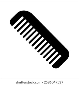 Hair comb icon vector. Hairstyle illustration sign. Barber shop symbol. Hairdresser logo, with white background