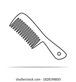 Hair comb icon vector isolated