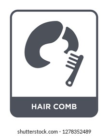 hair comb icon vector on white background, hair comb trendy filled icons from Beauty collection, hair comb vector illustration