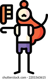 ilustración de material de elemento de diseño aislado de peine de pelo. Vector de fondo blanco
