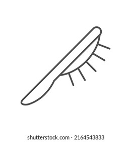 Hair comb line outline icon