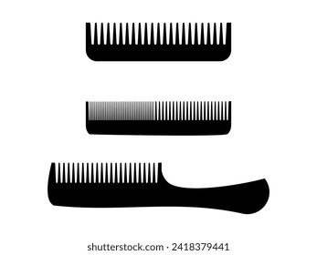 Hair comb logo icon vector template