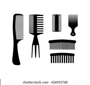 Hair comb set. Comb icon.  Comb vector design. 