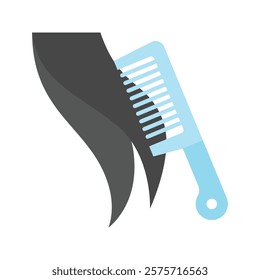 Hair comb Vector EPS 10 for print, digital UI, UX kit, web and app development for health, personal care, body treatment and more.