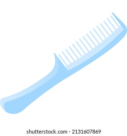 Haarkamm, Vektorgrafik, flach, Vektorbürste einzeln auf weißem Hintergrund. Grooming Equipment, Symbol für Haarbürsten