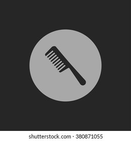 hair comb vector icon