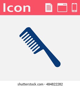 hair comb vector icon