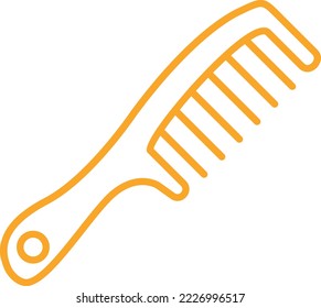 Icono del vector de peine del pelo. Se puede usar para imprimir, móviles y aplicaciones web.