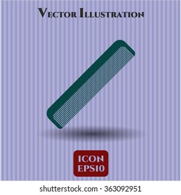 Hair Comb vector icon or symbol