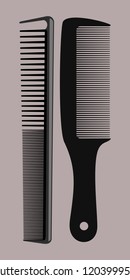Hair comb vector illustration