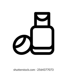 Hair conditioner. Editable stroke vector icon.