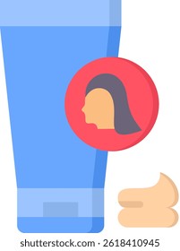 Hair Conditioner Icon Flat Vector Illustration