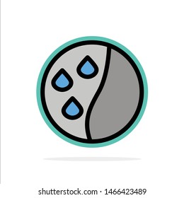 Hair Conditioning, Hair Therapy, Hair Treatment Abstract Circle Background Flat color Icon. Vector Icon Template background