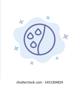 Hair Conditioning, Hair Therapy, Hair Treatment Blue Icon on Abstract Cloud Background