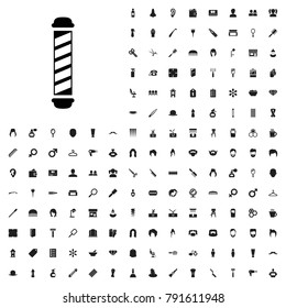 Hair curler icon illustration isolated vector sign symbol. editable barber icons vector set.