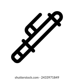 hair curler icon. vector line icon for your website, mobile, presentation, and logo design.